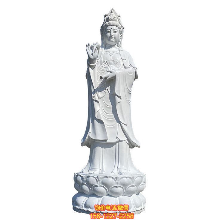 石材觀音雕塑，為景區增添獨特魅力