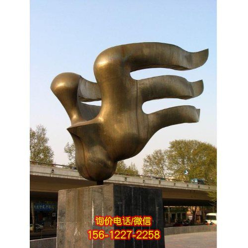 不銹鋼雕塑，為園林、廣場、景區景觀增添美感