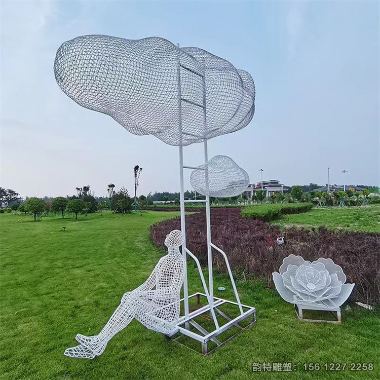 不銹鋼發(fā)光云朵雕塑,云朵鐵絲雕塑大全 不銹鋼發(fā)光云朵雕塑,云朵鐵絲雕塑大全