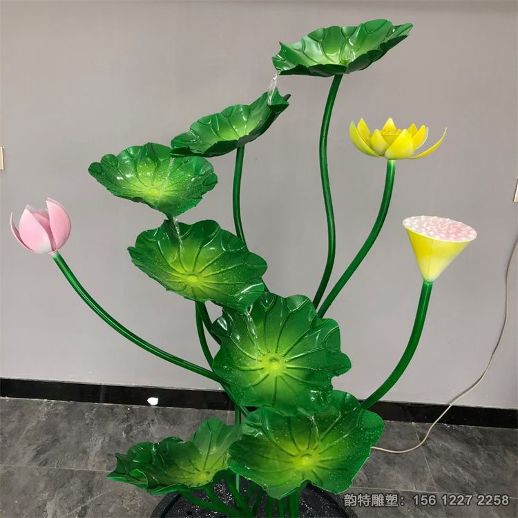 不銹鋼荷花雕塑,荷花荷葉雕塑 不銹鋼荷花雕塑,荷花荷葉雕塑